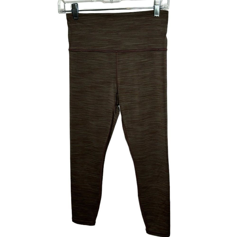 Athleta Elevation Space Dye 7/8 Leggings In Coffee House. Size Small.